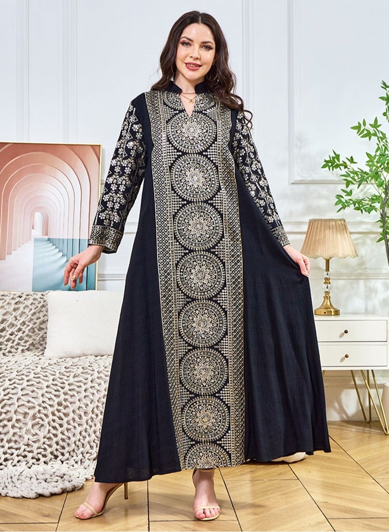 Nariele فستان نسائي جديد من المخمل المزخرف بالخرز فستان طويل أنيق