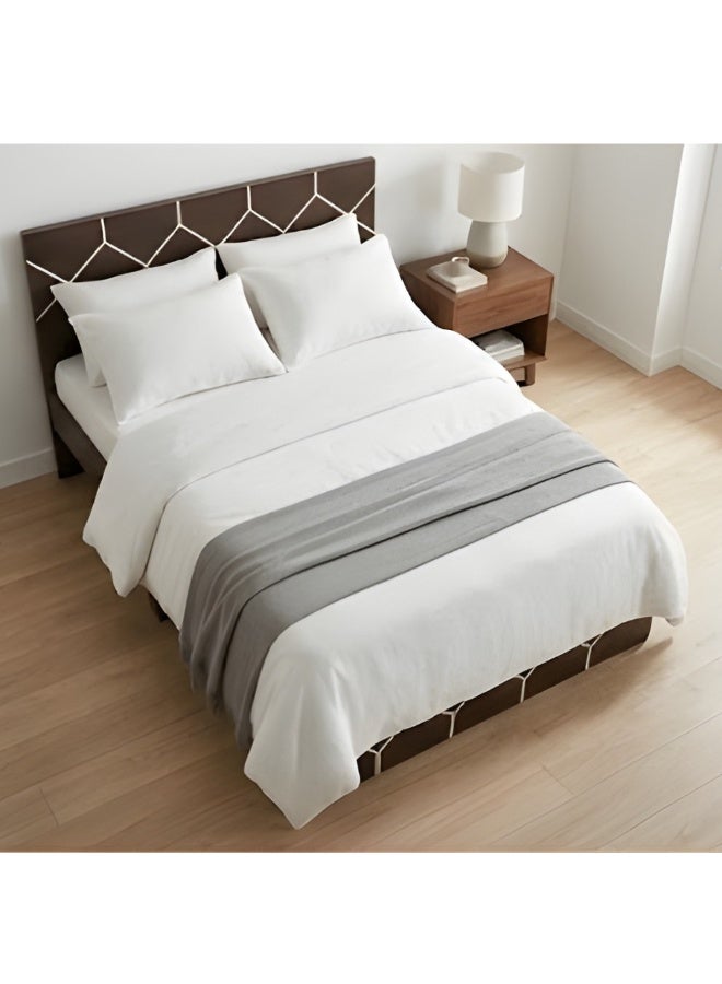 ABX HOME Supreme 120X190 Young Double Bed | Sturdy Modern Design Wooden Double Bed Frame Furniture | Quiet & Comfortable Beds | L190xW120xH90 cm - Image 3