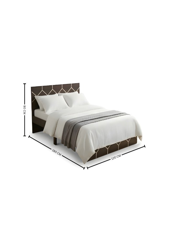 ABX HOME Supreme 120X190 Young Double Bed | Sturdy Modern Design Wooden Double Bed Frame Furniture | Quiet & Comfortable Beds | L190xW120xH90 cm - Image 5