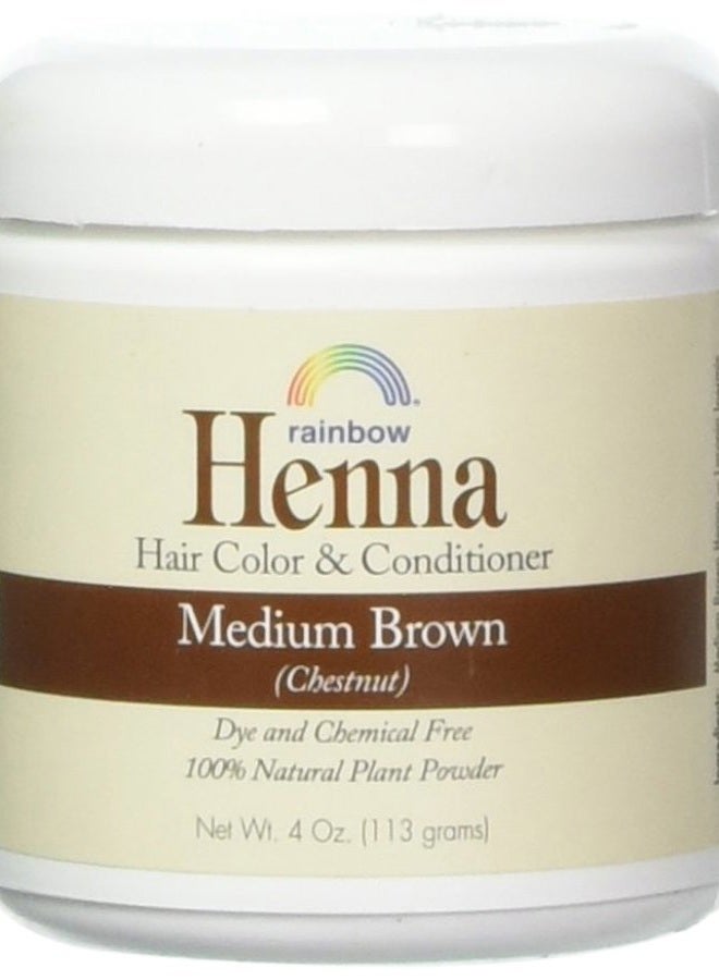 Rainbow Research Henna Hair Color and Conditioner, Persian Brown Chestnut, 4 Ounce (HEN40004) - Image 1