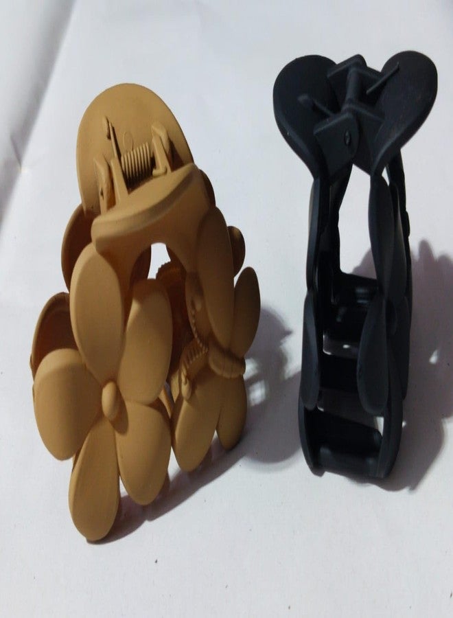 ARYANSH SHOPPE Women Hair Accessories Hair Clips/Clutcher Flowers With Mini Butterfly Matte Clutcher Thin (PACK OF 1) - Image 5