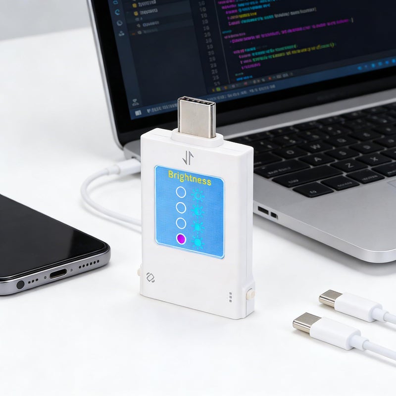 عداد USB C لقياس الطاقة بشاشة ملونة قابلة للدوران وتسجيل البيانات للشواحن السريعة والهواتف وأجهزة الكمبيوتر المحمولة B10 برتقالي - Image 4