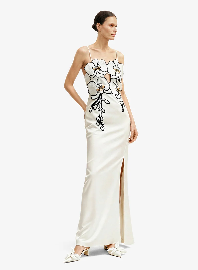 JW PEI Orchid Embroidered Maxi Dress