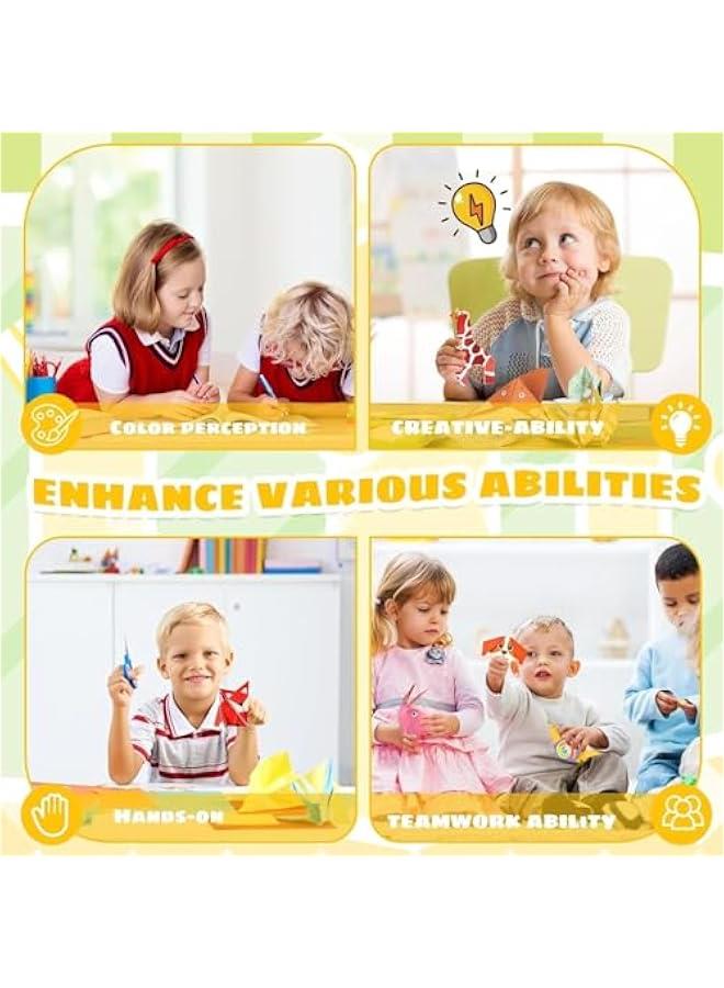 Captaintech Origami Paper,108 Origami Paper Kit, Origami Kit For Kids Ages 8-12, Origami Book 54 Colored Projects, Arts And Crafts For School Class Craft Lessons  Gifts For Boys & Girls - Image 5