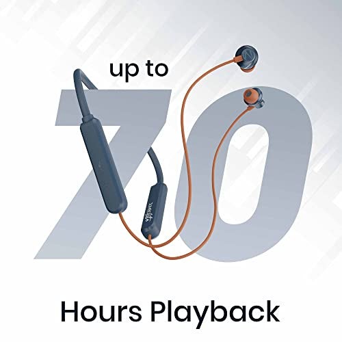 ZEBRONICS Jumbo LITE with 70 Hours Backup, Bluetooth v5.2 Wireless Neckband, Fast Charging, ENC Calling, Gaming Mode (Upto 50ms), Voice Assistant, Dual Pairing, Splash Proof, and Type C (Navy) - Image 3