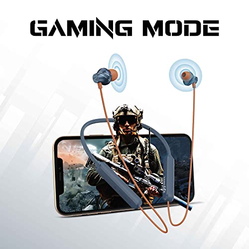 ZEBRONICS Jumbo LITE with 70 Hours Backup, Bluetooth v5.2 Wireless Neckband, Fast Charging, ENC Calling, Gaming Mode (Upto 50ms), Voice Assistant, Dual Pairing, Splash Proof, and Type C (Navy) - Image 2