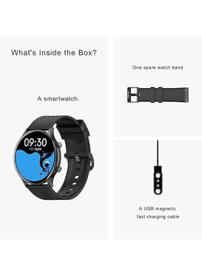 PEJE ZW04 Smart Watch,1.39" HD Display,Muslim Prayer Alerts, SpO2/Heart Rate/Sleep Monitor,120+ Sports Modes, IP68 Waterproof,Bluetooth Calling + Extra Strap - Compatible with iOS & Android (Gold) - Image 4