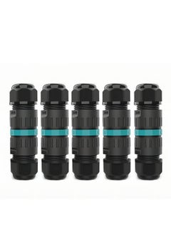 Excefore KASTWAVE IP68 Waterproof Junction Box M20 Outdoor Electrical Cable Connectors 2 Way 3 Pin for Quick Repair Extender Power Wire Cord Range 9~12mm (5 Pack)  - Image 1