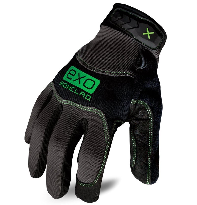 قفازات عمل مقاومة للماء Ironclad EXO Pro 1 زوج EXO2MWR04L أسود رمادي