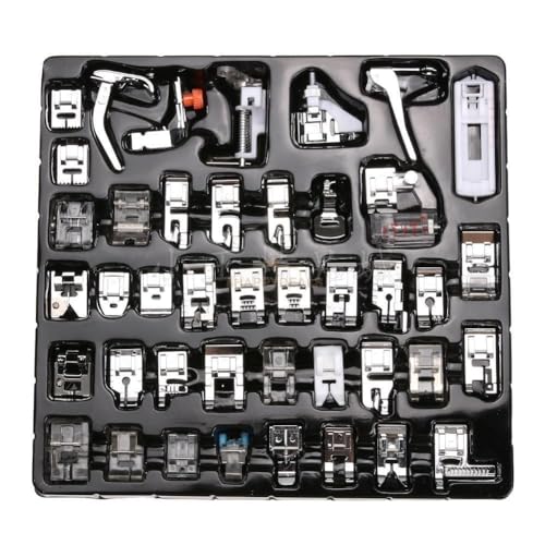 Zenith 52 piece Domestic Sewing Machine Pressure Foot kit Steel Finish Automatic Electric Models - Image 1