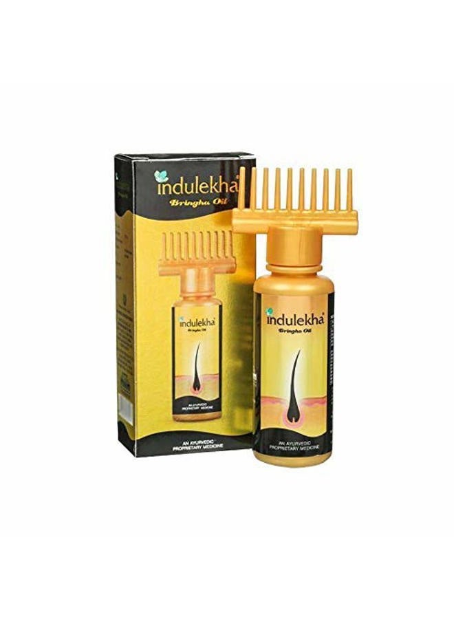 Indulekha Bringha Hair Oil Selfie Bottle, 100ml (2 pack) - Image 3