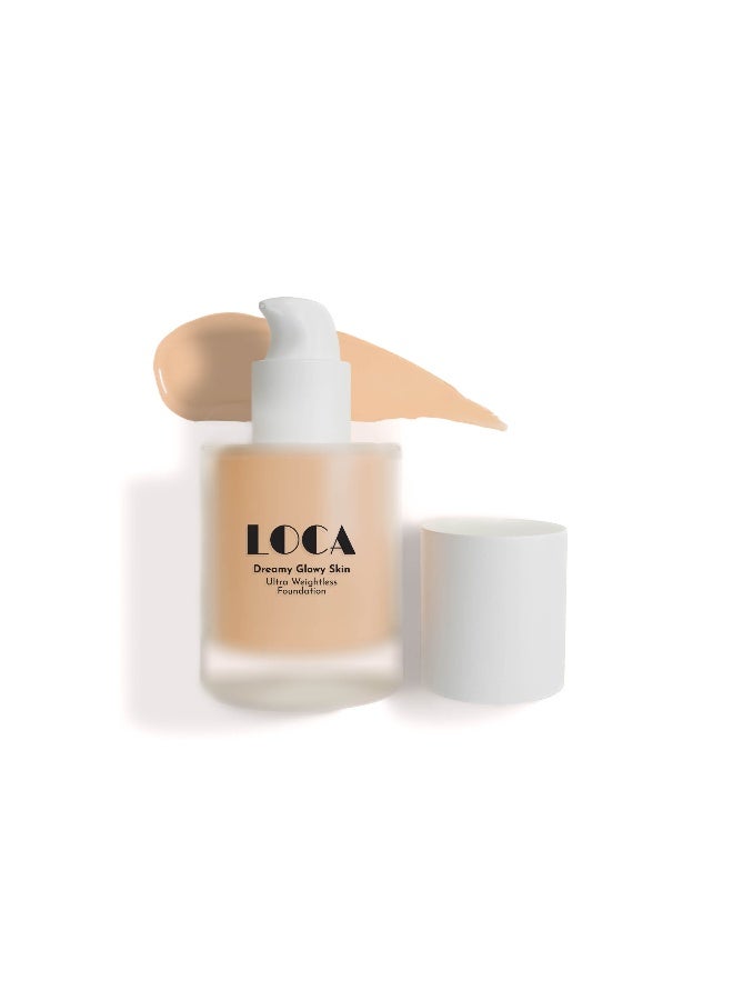 loca Dreamy Glowy Skin Ultra Weightless Foundation Capuccino - Light Medium Warm (02) - Image 1