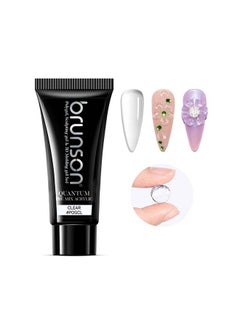 brunson Quantum 3In1 Polygel: 60g Pre-Mix Acrylic Poly gel with Sculpting & 3D Molding, Soak-Off Gel for Nail Extensions, Durable Acrylic Nail & Builder Gel Nails, Hard Gel for Nail Extension, Manicure Nails  - Image 1
