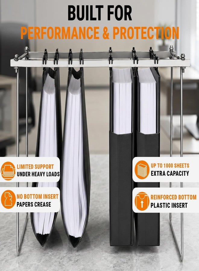 JUZARI 3 Pack Heavy Duty Hanging File Folders Plastic Letter Size 4 Inch Expandable - Black 8.5x11 Hanging File Folders for Cabinets, Wide Large Extra Capacity Expansion Folder for Office Home - Image 4