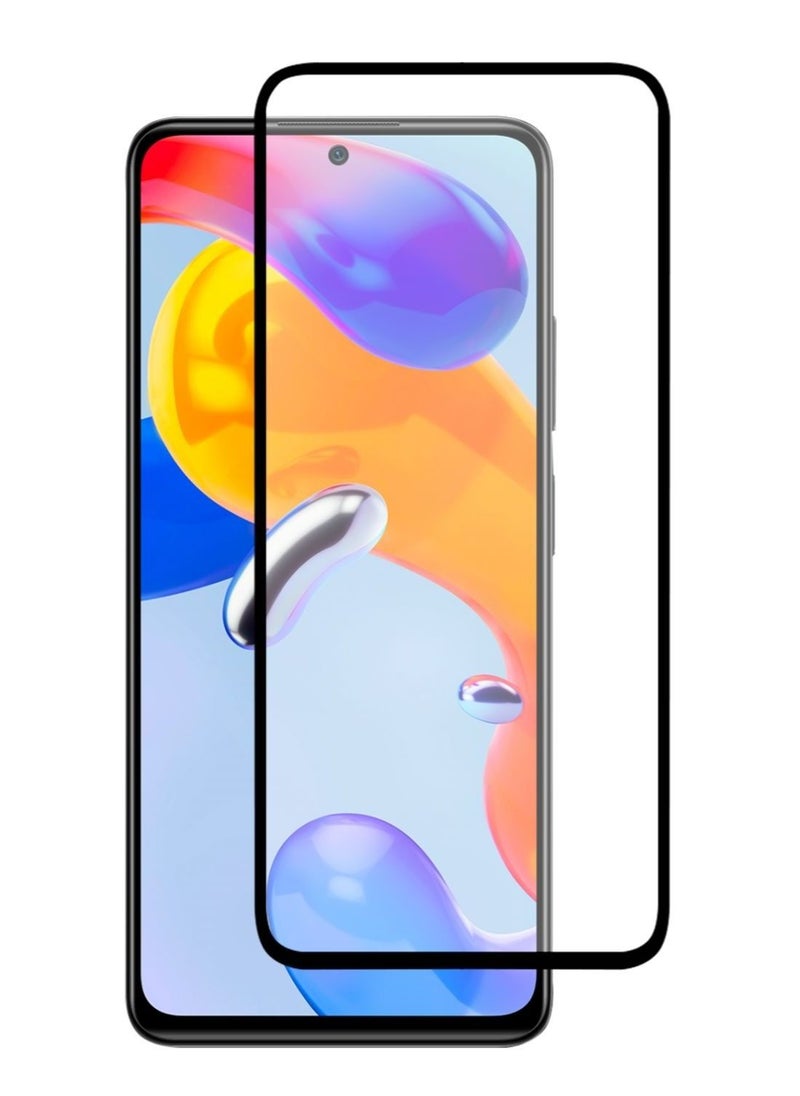 Generic - 5D Full Glass Screen Protector For Xiaomi Redmi Note 11/Note 11S Black Frame - Image 1