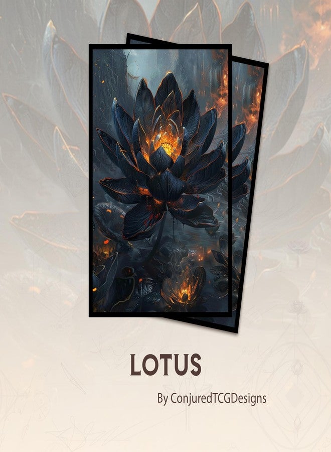 Paramint Lotus MTG Card Sleeves (Smooth) - 104 Count Standard Size TCG Sleeves - Compatible with Magic The Gathering - Double Sleeving - Original Art Design, Premium Protection - Image 2