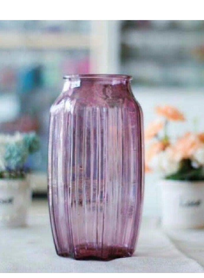 Glass Bud Vases - Purple  Mini Vintage Vases for Flowers, Bulk Set for Rustic Wedding Centerpieces & Home Table Decor" - Image 3