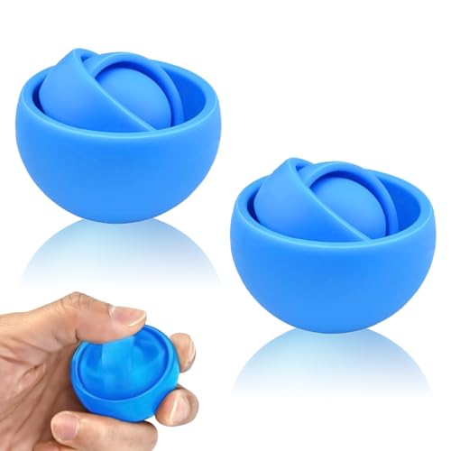 Dr.Kbder Fidget Toys Adults 2 PCs Sensory Figette Spinner Anxiety Stress Relief Toys Quiet Fidgets Gyro for Autism ADHD Kids Gifts Cool Gadget Office Desk Toy Easter Basket Stuffers for Teen Boys - Image 1