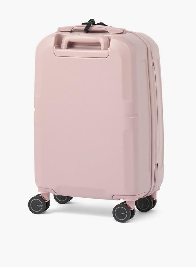 Wave Solid Hardcase Luggage Trolley With Retractable Handle - 20 Inches Cabin Bag - Image 3