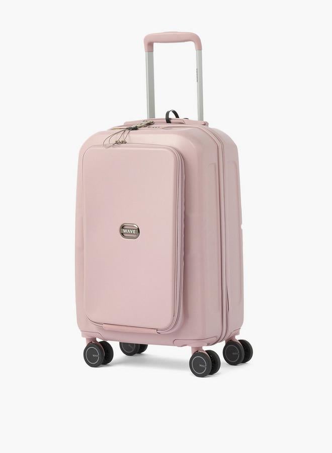 Wave Solid Hardcase Luggage Trolley With Retractable Handle - 20 Inches Cabin Bag - Image 1