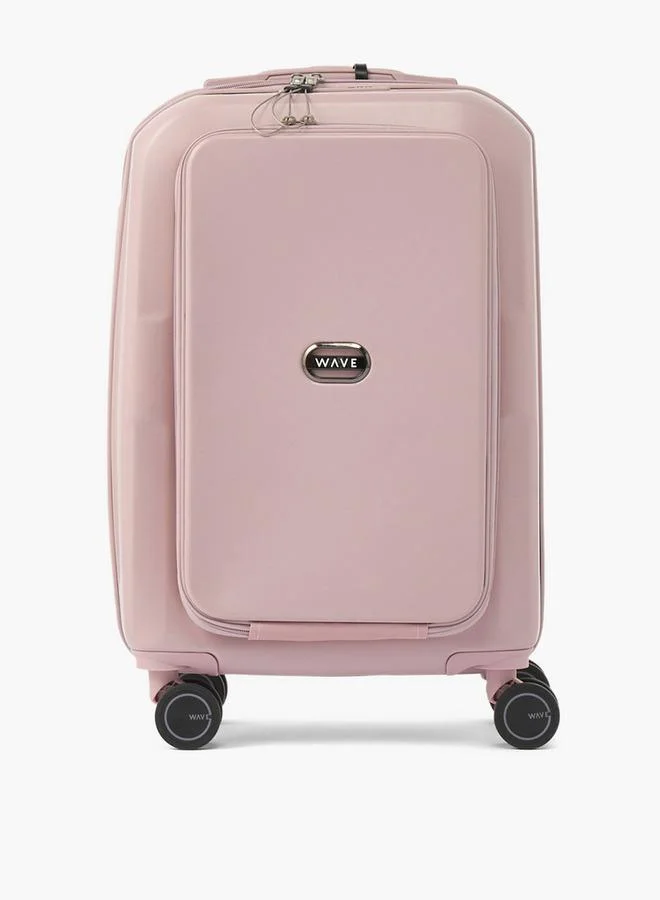 Wave Solid Hardcase Luggage Trolley With Retractable Handle - 20 Inches Cabin Bag