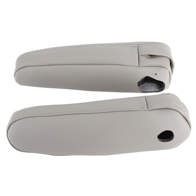 2Pcs Car Seat Armrest Synthetic Leather Cover for Lexus RX 300 330 350 2003‑2009Gray - Image 2