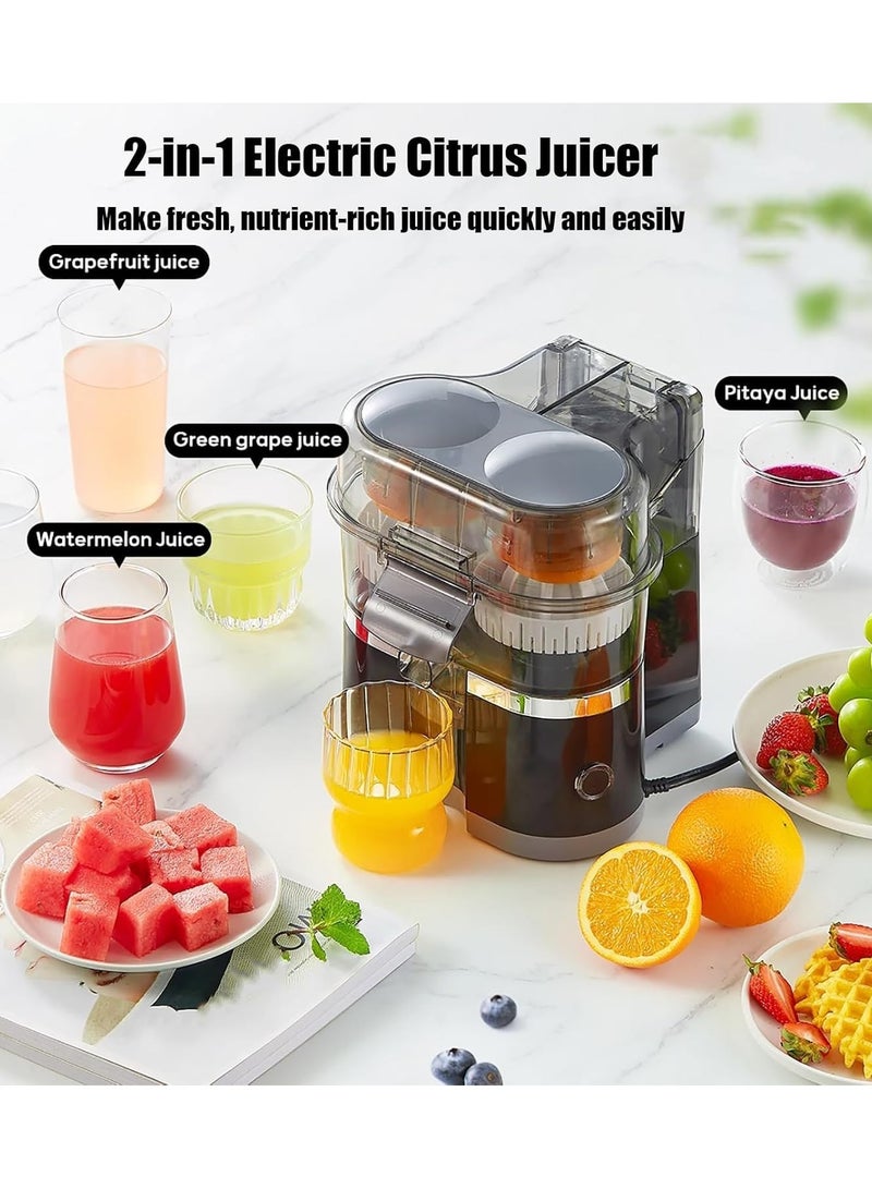 DubaiGallery Citrus Juice Maker - Powerful 100W Motor, Automatic Lifting Squeeze, Half-Cut Orange Function, Detachable & Dishwasher-Safe Juicer Box  - Image 3