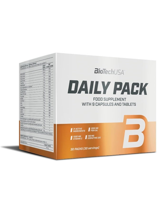 BiotechUSA Daily Pack 30s - Daily Multivitamin Supplement for Overall Health and Wellness - Image 1