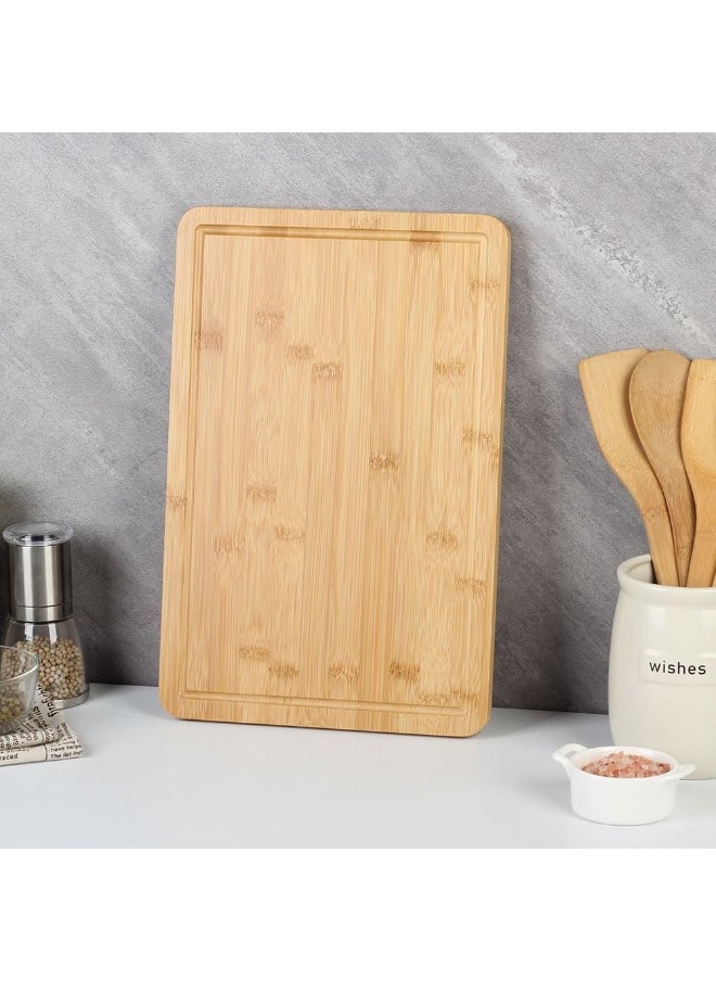 DANUBE HOME Danube Home Loretta Bamboo Chopping Board 38 X 25 X 1.5 Cm | Bamboo Cutting Board | Wooden Chopping Board For Home Dining Kitchen - Natural  - Image 1
