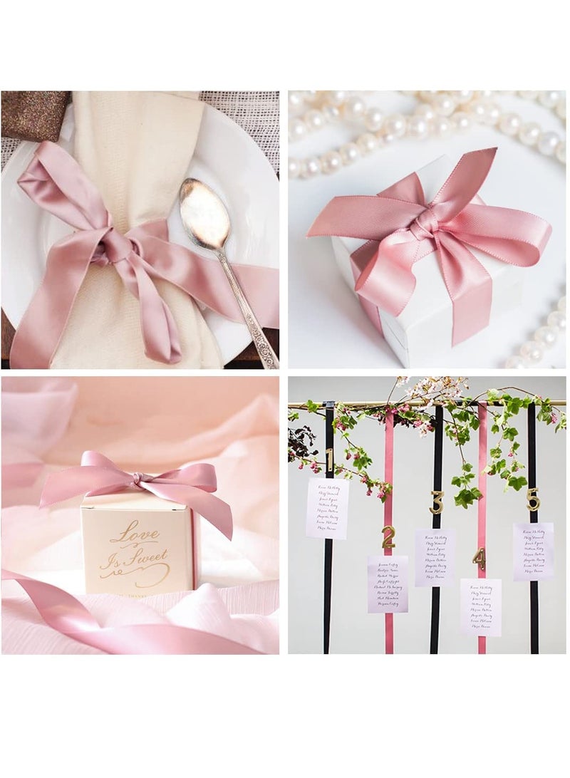 KASTWAVE Pink Ribbon, 1-1/2" x 25 yd Fabric Ribbon, Pink Girly Hearts for Gift Boxes, Crafts, Hair Bow Making, Wreaths, Wedding Party Decorations and Other Sewing Projects - Image 3