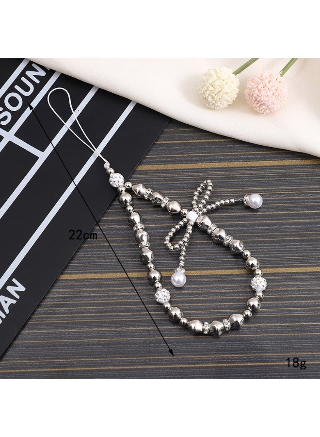 NIBEMINENT Phone Charm/ Chain Strap for Women Girls, Acrylic Cell Phone Case Lanyard Wrist Strap