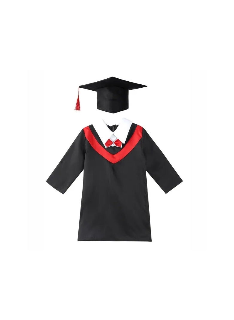 1-Pieces Children Preschool and Kindergarten School Graduation Uniforms Set,Kids Children Graduation Tassel Cap and Gown - Image 1