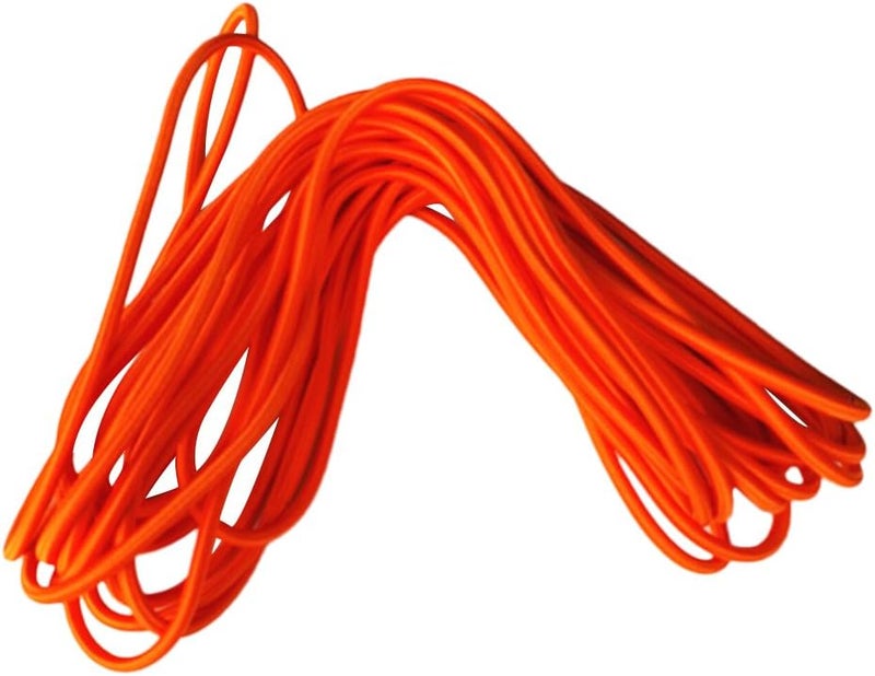 klarako Marine Grade 6mm Strong Elastic Shock Cord Bungee Rope Stretch Band Tie Down DIY General Use klarakoOrange, 10m - Image 2