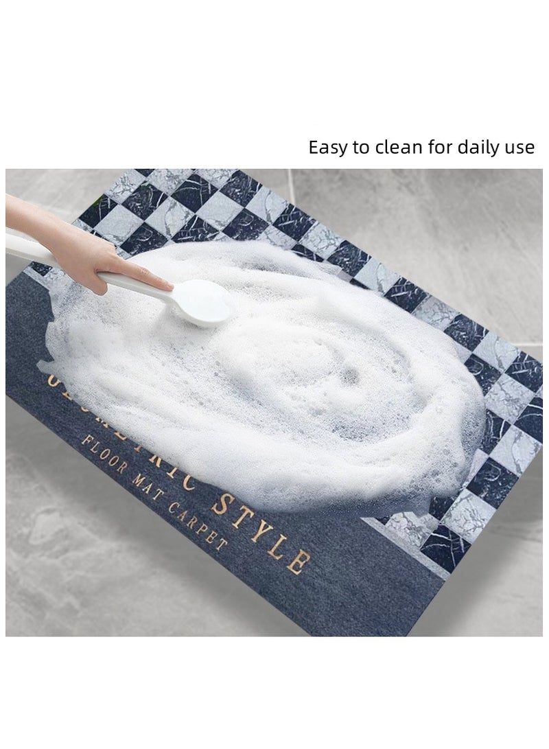 Diatom Bath Mat, Bath Rug 40 * 60cm Non-Slip Fast Dry Bathroom Floor Mat, Thin Rubber Super Absorbent Floor Door Shower Rug Mats for Bathroom Bathtub Toilet Kitchen (40 * 60 cm) - Image 4