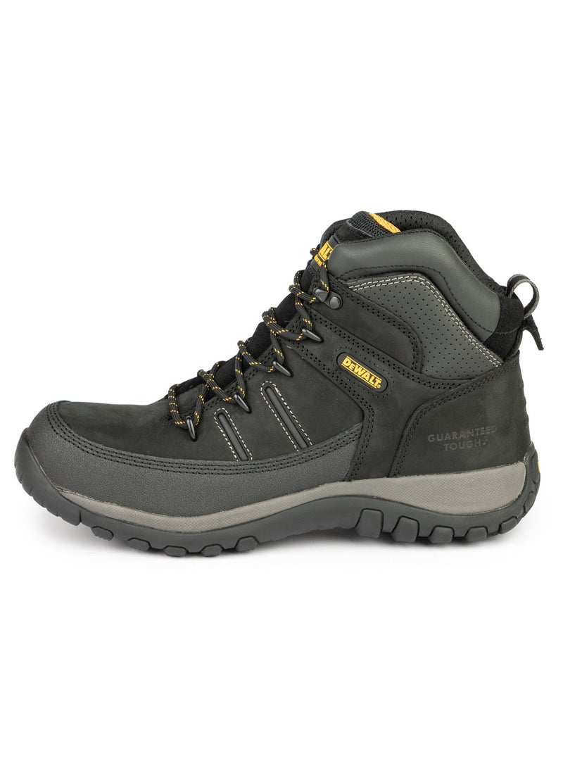 DeWalt Chicago Men's Steel Toe 5-Inch Hiker Style Safety Work Boots with Pro-Tech Apron - Black - Image 1