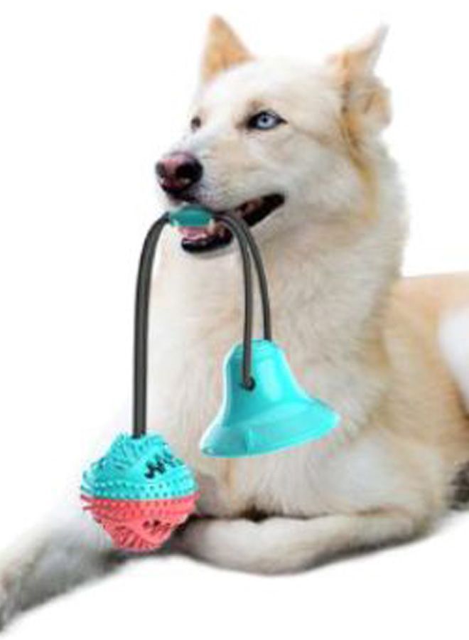 NIBEMINENT Dog Bite Training Ball Multifunction Chew Toy Blue/Black/Pink - Image 2