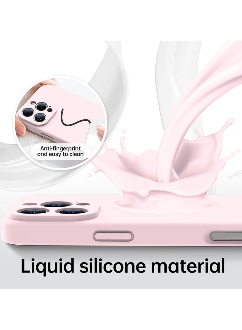 ELTRAZONE iPhone 16 Pro Max Case with 2 Screen Protectors – Liquid Silicone Protective Phone Case (6.9") – Compatible with MagSafe – Upgraded Camera Protection – Elegant Pink - Image 5