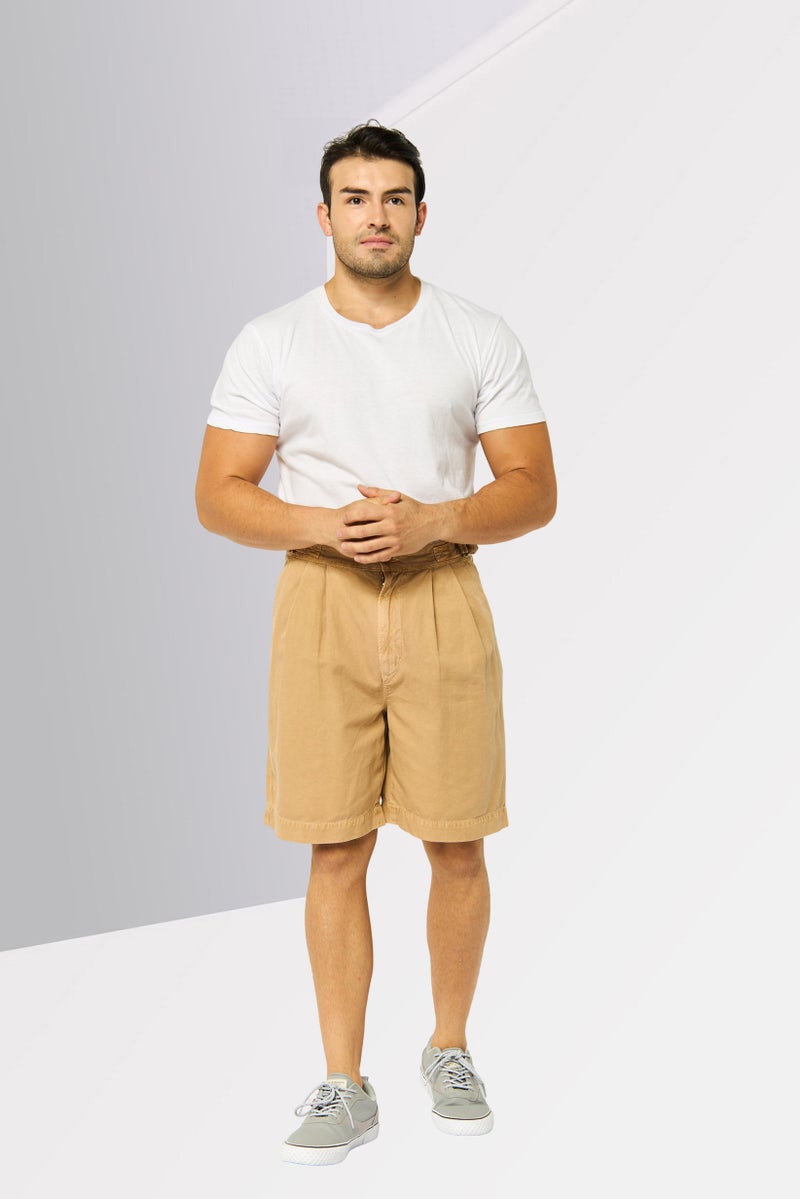 GANT Men Solid Chino Shorts, Tan - Image 2