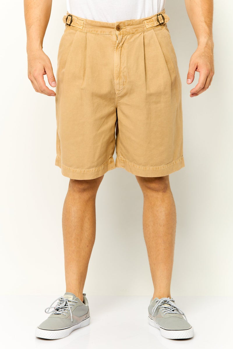 GANT Men Solid Chino Shorts, Tan - Image 1