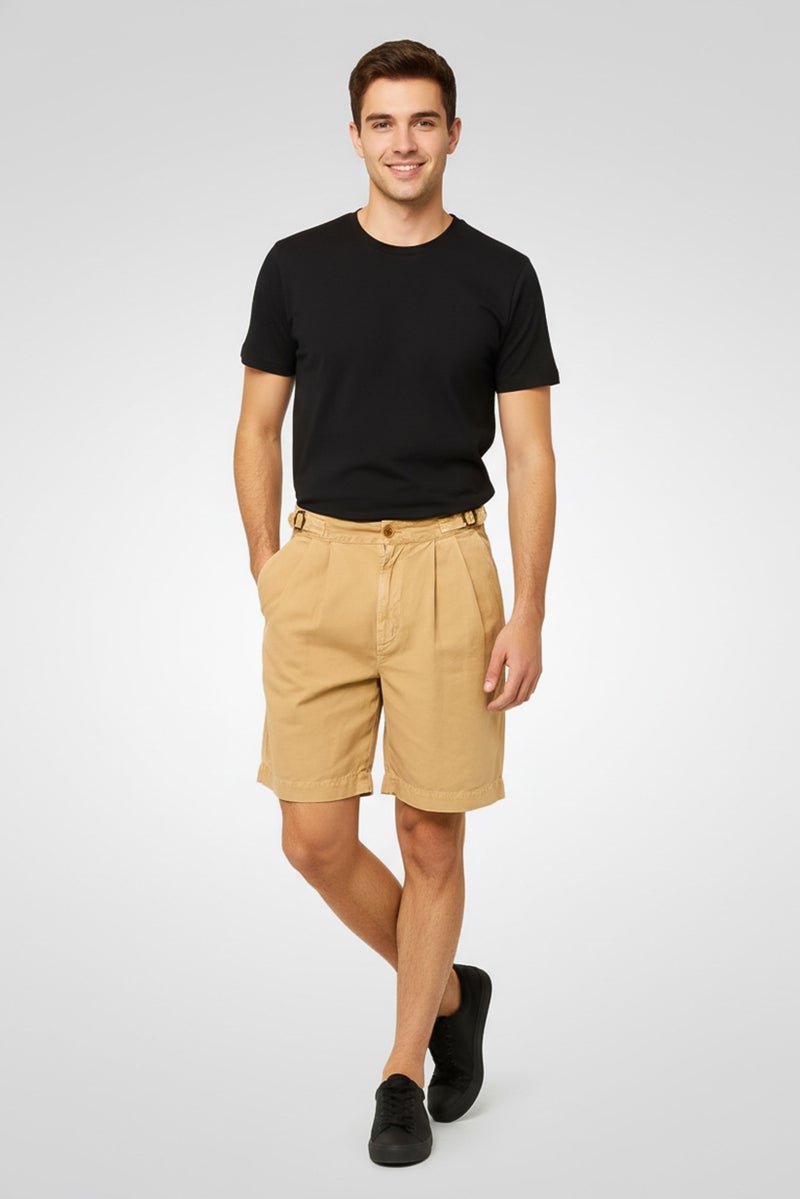 GANT شورتات تشينو صلبة للرجال، تان - Image 1