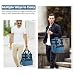 holuxer Insulated Lunch Bag Lunch Box for Men Double Deck Reusable Lunch Bag for Women Tote Cooler Bag Leakproof Soft Expandable Extra Large Lunchbox for WorkAdultPicnicOutdoor Blue22L - Image 2