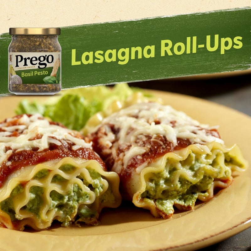 Prego Basil Pesto Sauce, 8 Oz Jar - Rich Flavor with Romano Cheese and Extra Virgin Olive Oil - Image 4