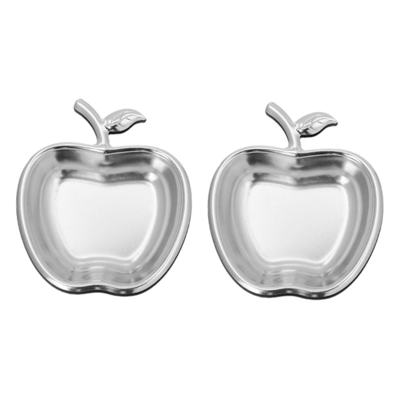 Stainless Steel Condiment Saucers 2Pcs Heat and Acid Resistant Small Sauce Dishes - Image 2