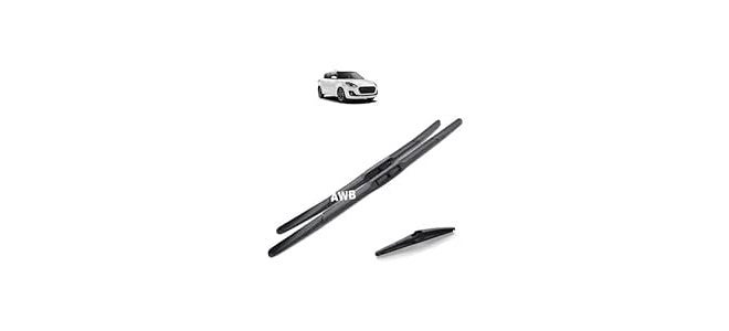 AWB® Hybrid Wiper Blades Front With Rear Wiper Blade Set Compatible with Maruti Swift 21"+19"+10"(Pack of 3) - Image 5