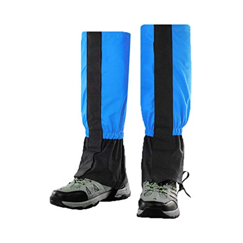 Luwint Waterproof Kids Leg Boot Gaiters - Hiking Hunting Climbing Gear for 6-12 Yrs Old Girls Boys (Blue) - Image 1