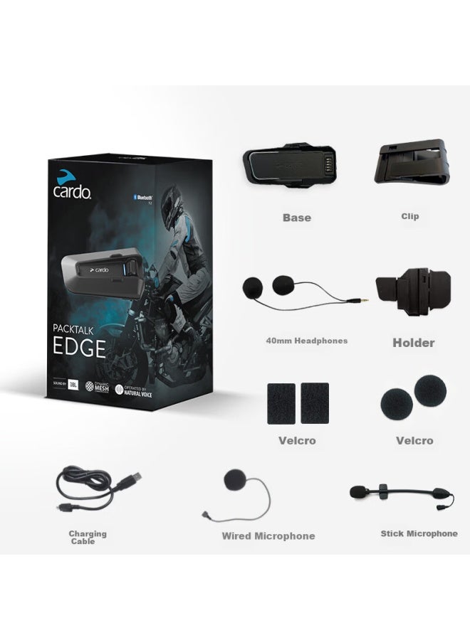 Cardo Motorcycle Helmet Bluetooth Headset Original Box Cross-brand Intercom Jbl Sound Cardo Edge - Image 5