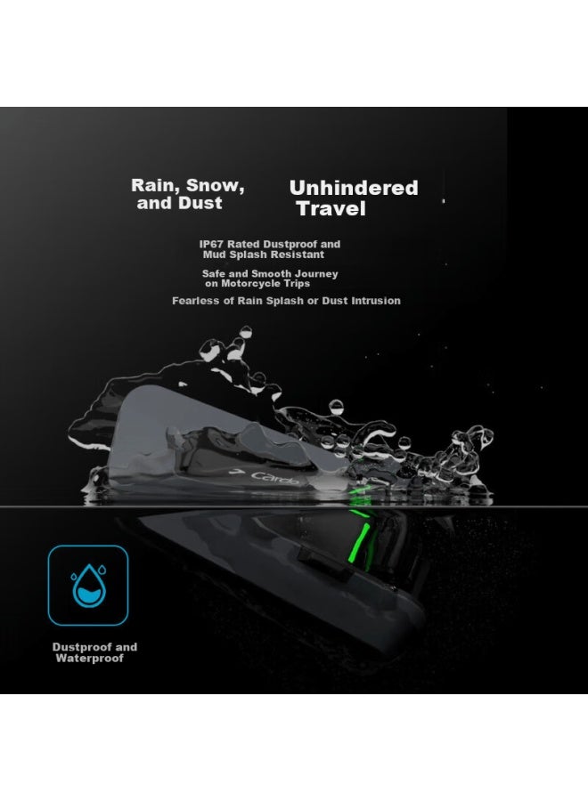Cardo Motorcycle Helmet Bluetooth Headset Original Box Cross-brand Intercom Jbl Sound Cardo Edge - Image 2