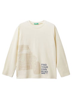 Printed Long Sleeve Crew Neck T-shirt
