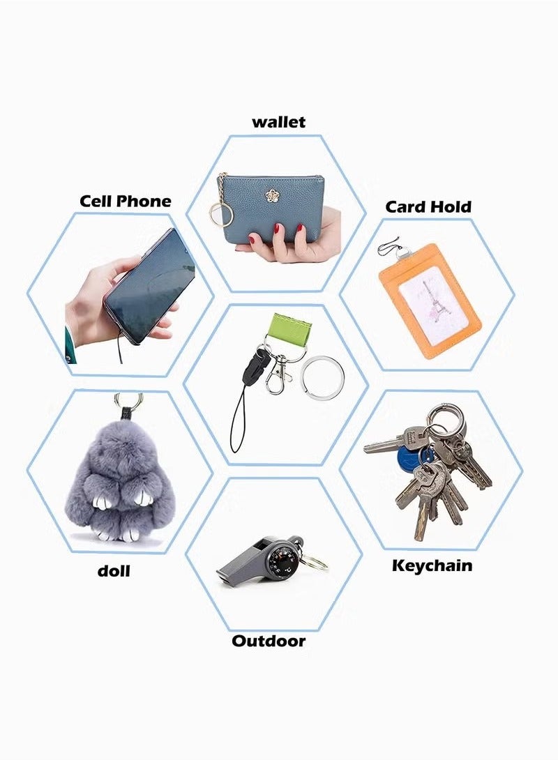 2 Pcs Neck Lanyard Cartoon Mobile Phone Rope for Keys Wallet ID Card Holder with Quick Release Buckle Long Without Strangulation - Image 2