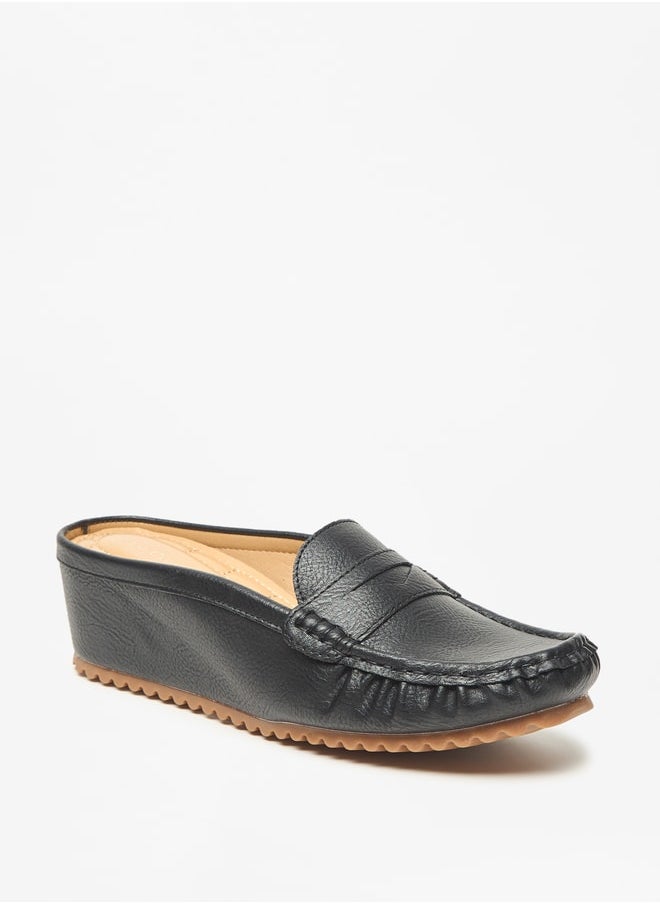 Le Confort - Women's Solid Slip-On Flatform Loafers - Image 1